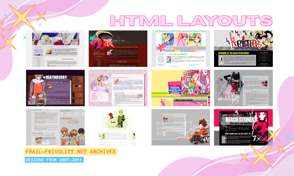 Frail-Frivolity.Net – HTML Layouts