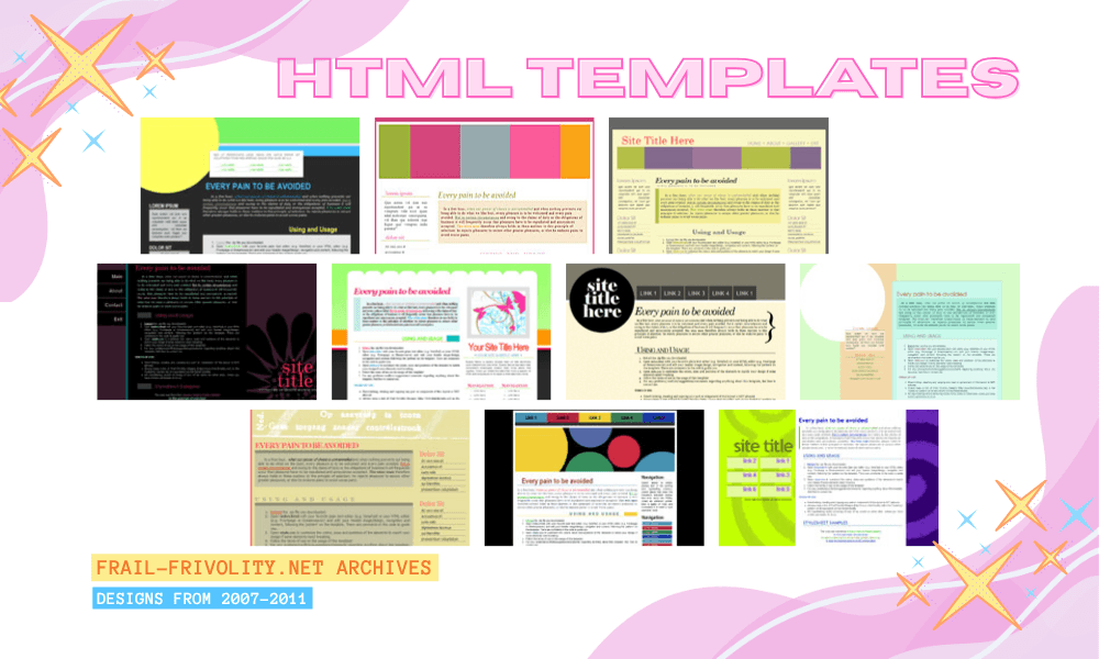 Frail-Frivolity.Net – HTML Templates