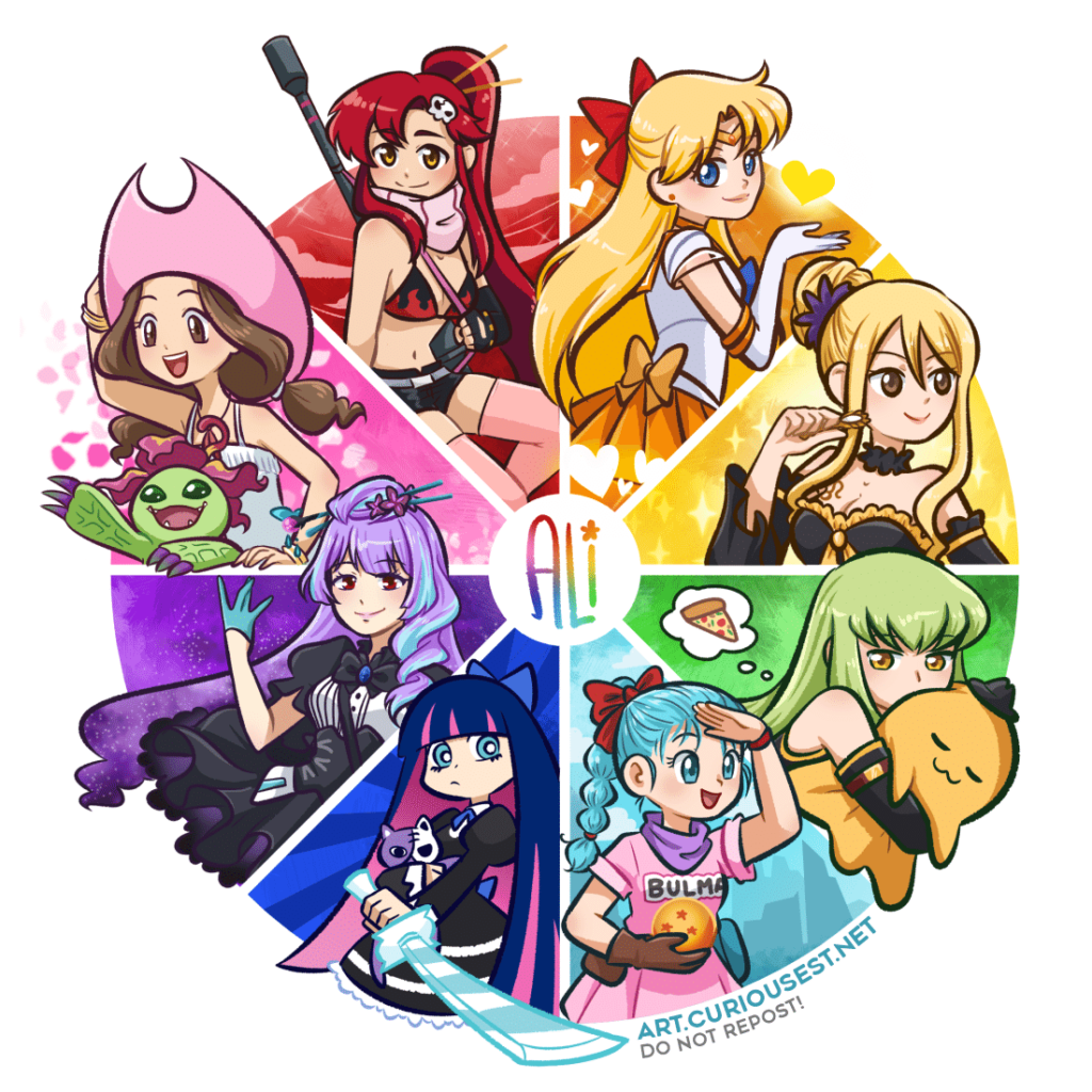 🌈 ali’s color wheel of best girls