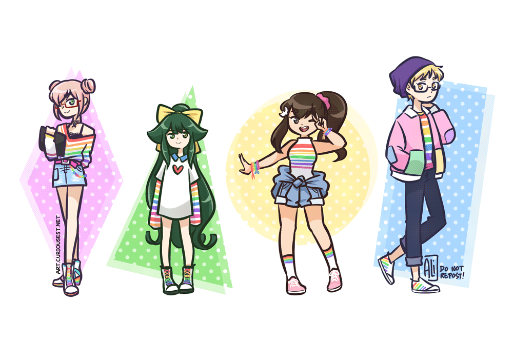 walk walk fashion gatchas 🌈🌈