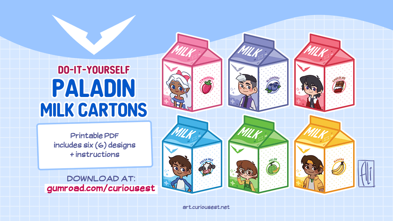 DIY PALADIN MILK CARTONS