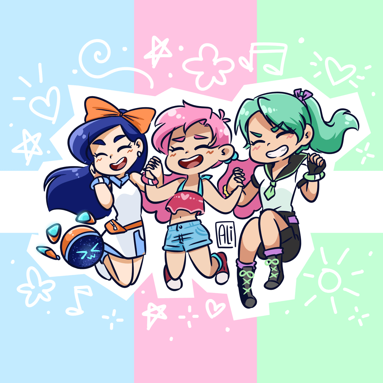 Maya, Taffy & Sage
