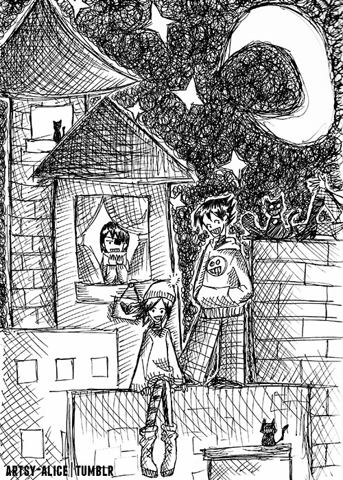 moon doodle