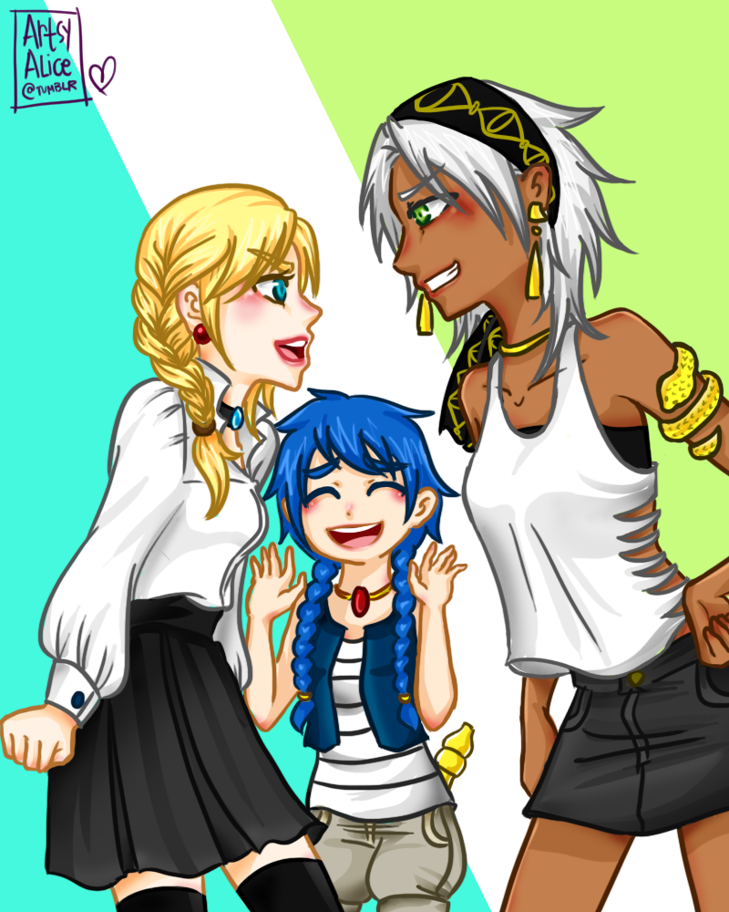 Magnostadt Trio (Genderbent Modern AU)