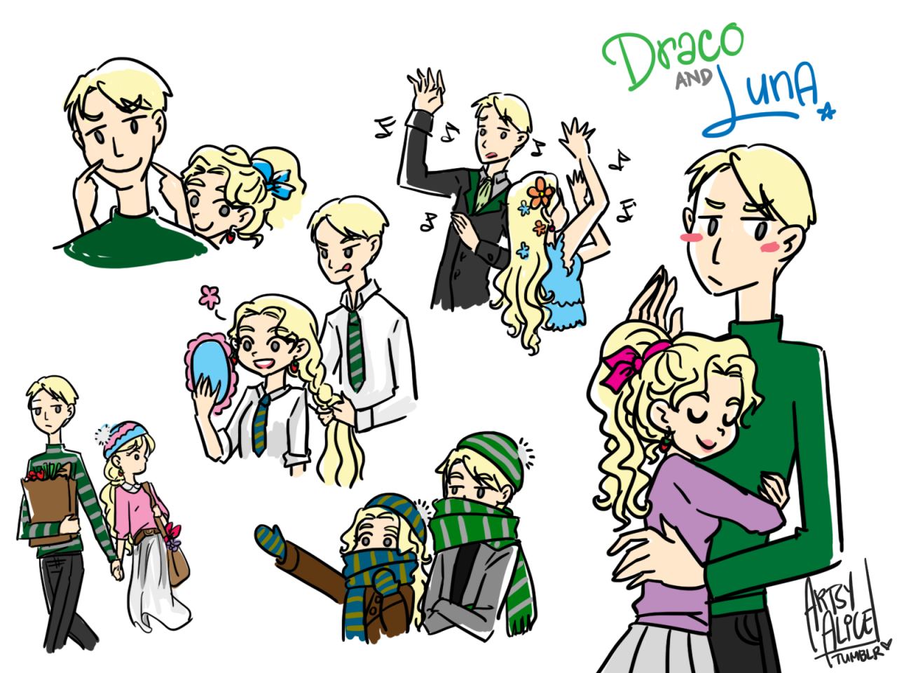 Team Gray-eyed Blonds (Draco & Luna)