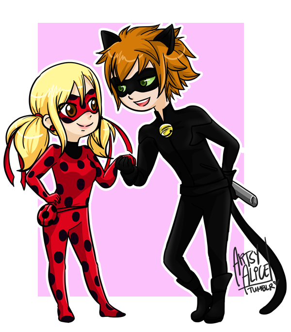 Miraculous Lucybug and Loke Noir