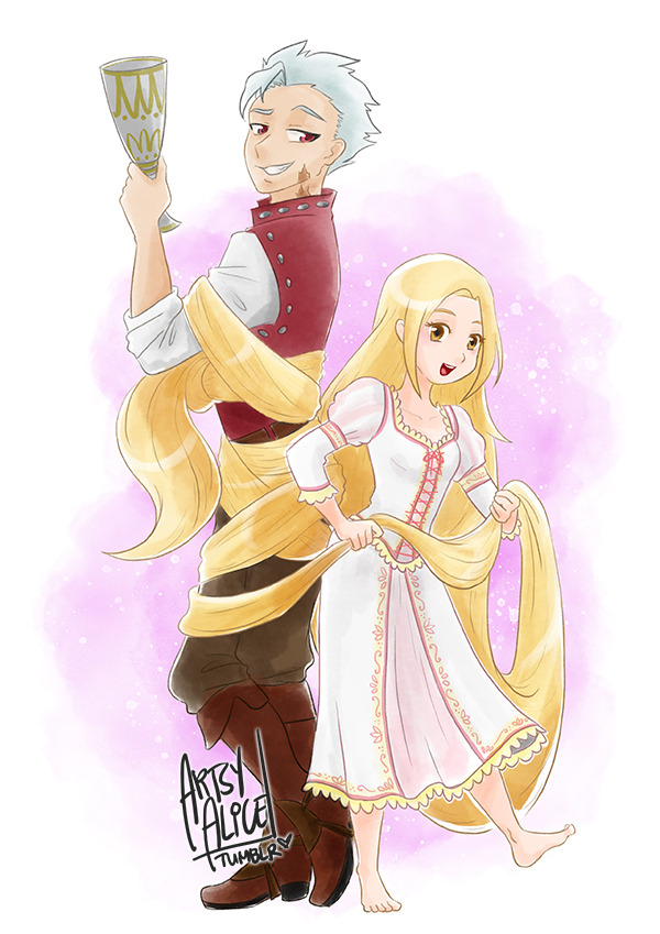 Nanatsu no Taizai: Ban and Elaine | Disney’s Tangled AU