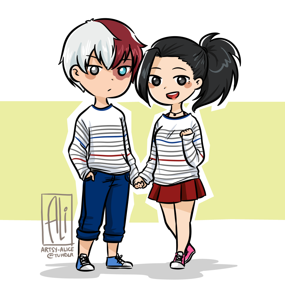 shouto and momo