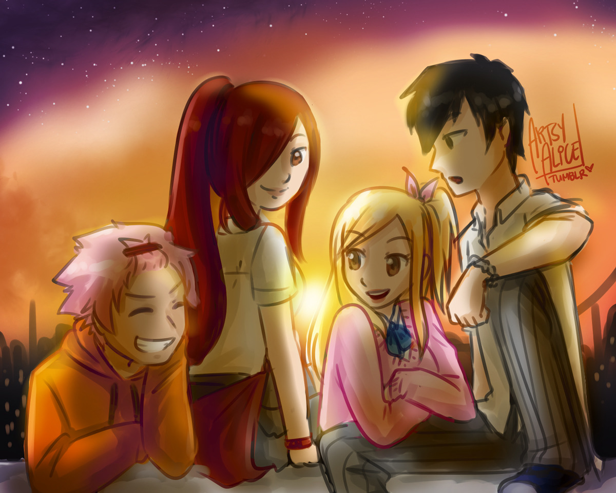 after school with team natsu