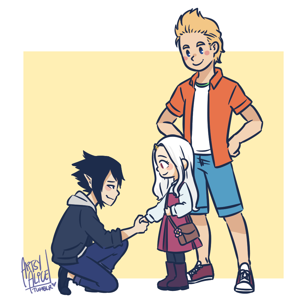 mirio, eri and tamaki