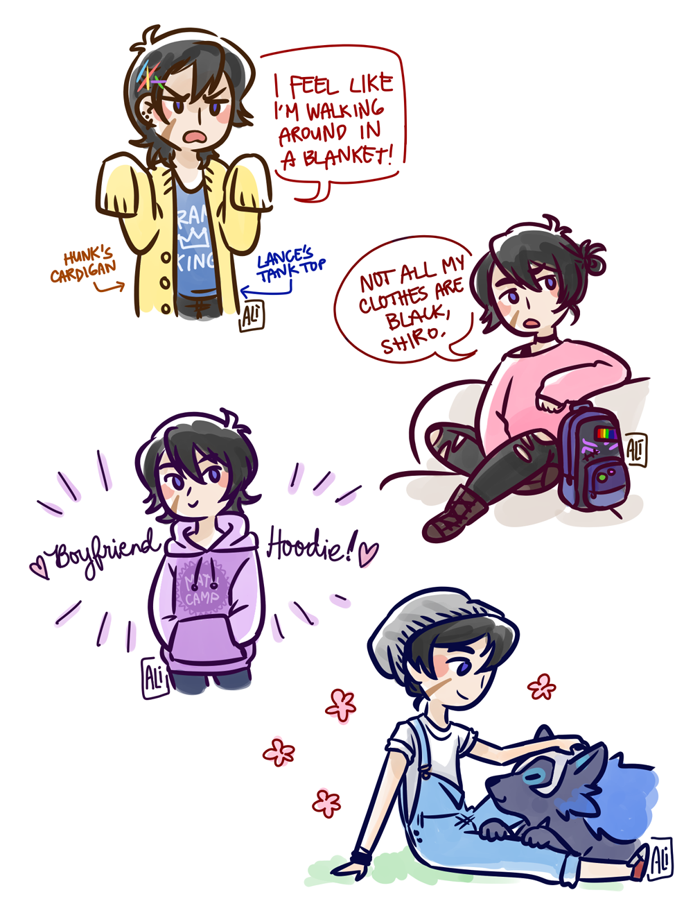 [where our hearts go] pastel keiths + happy bf shiro