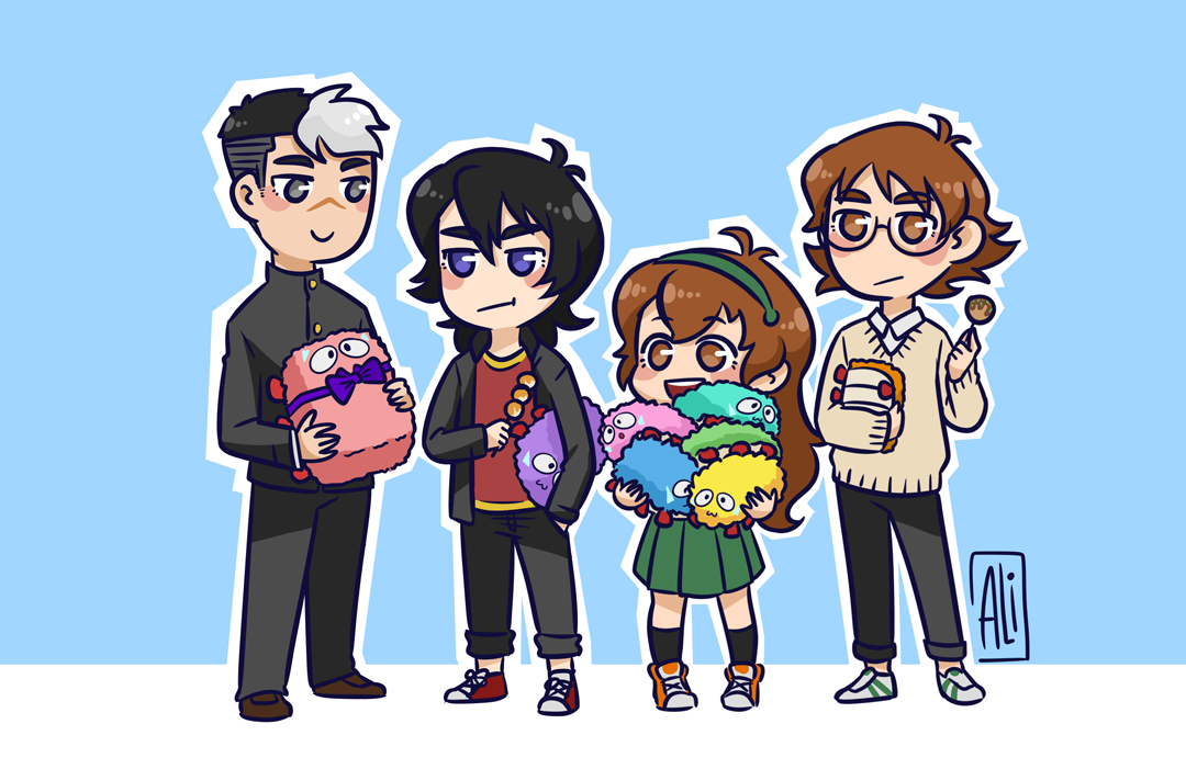 sheith shoujo trainwreck au – katie and the boys